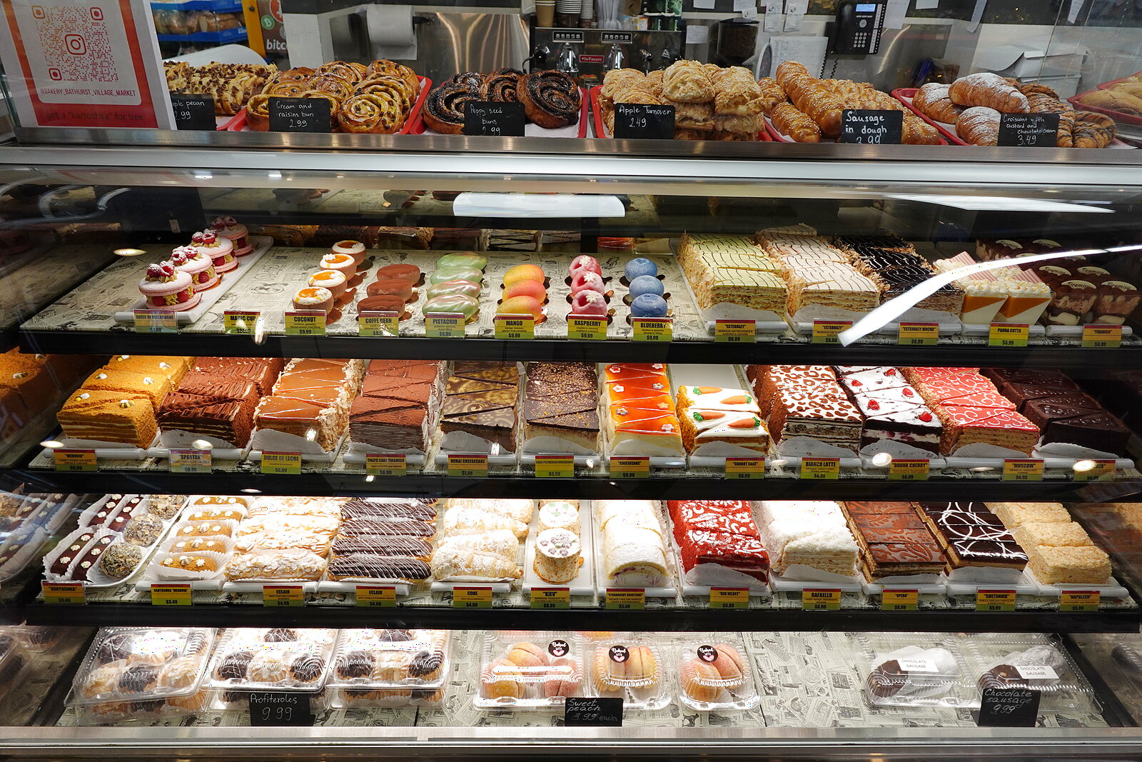 Fresh baked goods and pastries at Bathurst Village Market